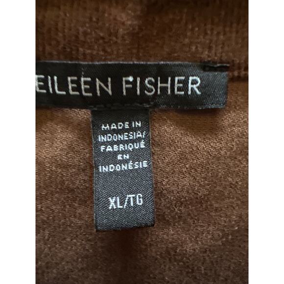 NWOT Eileen Fisher Organic Cotton Stretch‎ Corduroy Shirt Jacket Brown XL - Picture 5 of 7